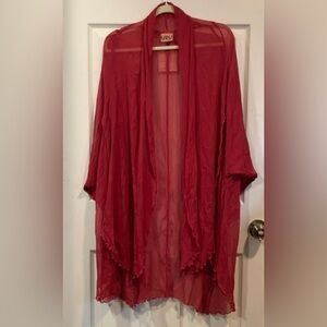 URU Women's Elegant Red Tunic Top